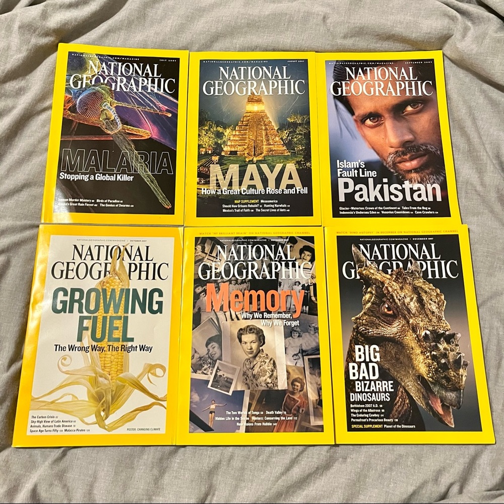 National Geographic Magazines July - Dec 2007 Issues - Picture 1 of 5